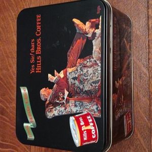 Hills Bros. coffee tin